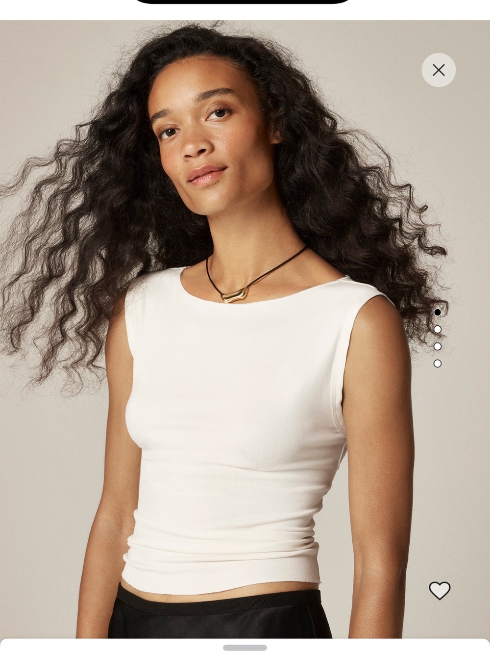 J.Crew Women's refined rib shell tank top